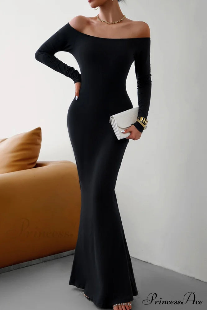 Off Shoulder Fishtail Dress image 14