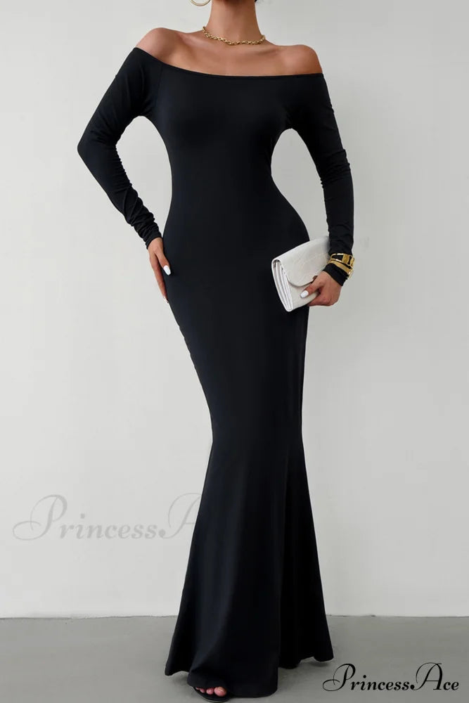 Off Shoulder Fishtail Dress image 13