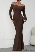 Off Shoulder Fishtail Dress image 3