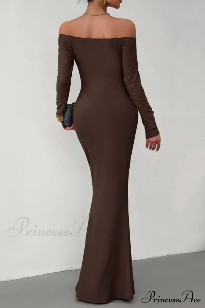 Off Shoulder Fishtail Dress image 4