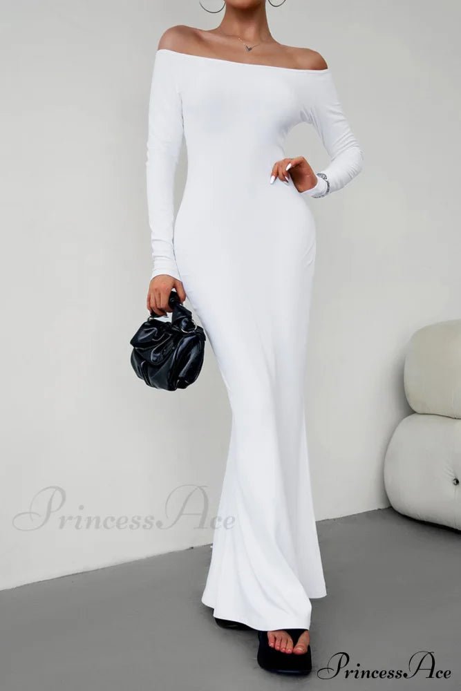 Off Shoulder Fishtail Dress image 6