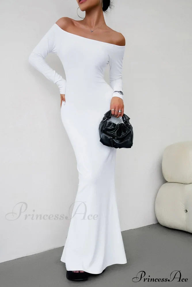 Off Shoulder Fishtail Dress image 5