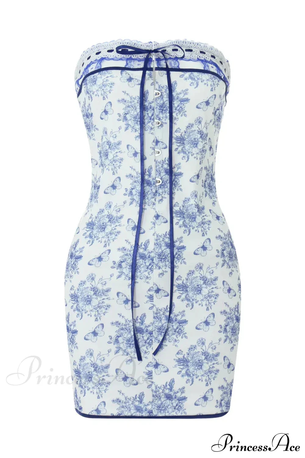Off Shoulder Floral Print Lace-Up Boho Dress image 5