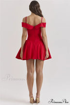 Off-Shoulder Frill Stylish Mini Dress image 10