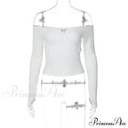 Off-shoulder Long Sleeve Charming Backless Bow Crop Top image 8
