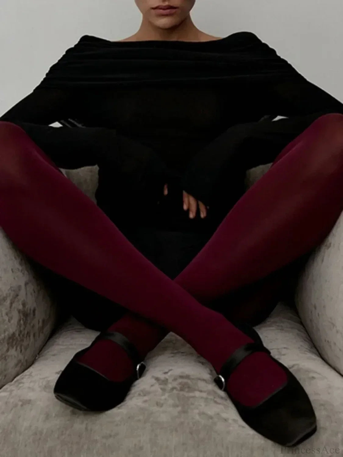 Off Shoulder Long Sleeve Skinny Sweater image 5