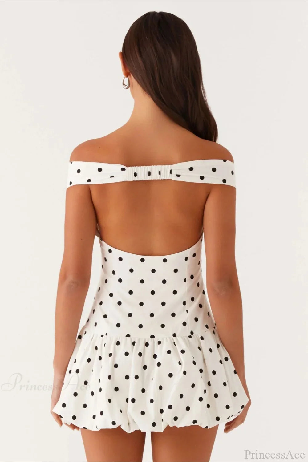 Off-Shoulder Peplum Mini Dress image 4