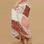Off-Shoulder Pleated Floral Dress image 3