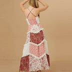 Off-Shoulder Pleated Floral Dress image 4
