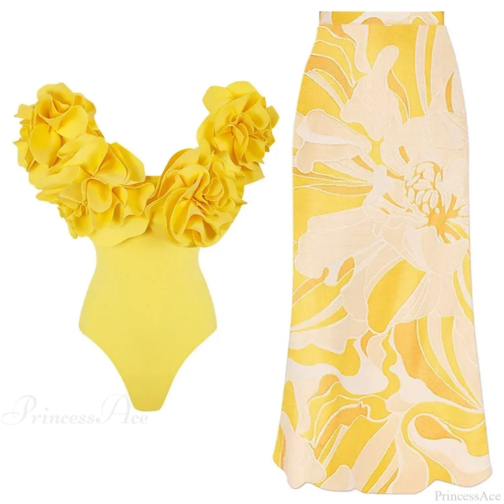 Off Shoulder Print Sarong Two Piece Set image 8