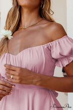 Off Shoulder Ruffled Skirt Pants with Tie Back image 4