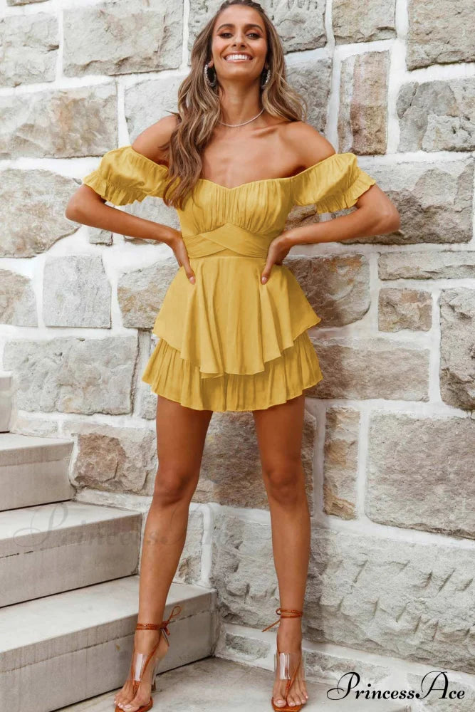Off Shoulder Ruffled Skirt Pants with Tie Back image 12