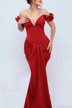 Off-Shoulder Slim Fitted Maxi Party Dress image 3