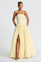 Off Shoulder Split Fitted Elegant Maxi Dress image 2