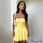 Off Shoulder Strapless A-Line Mini Dress image 8