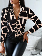 Office Lady Print Button Shirts image 1
