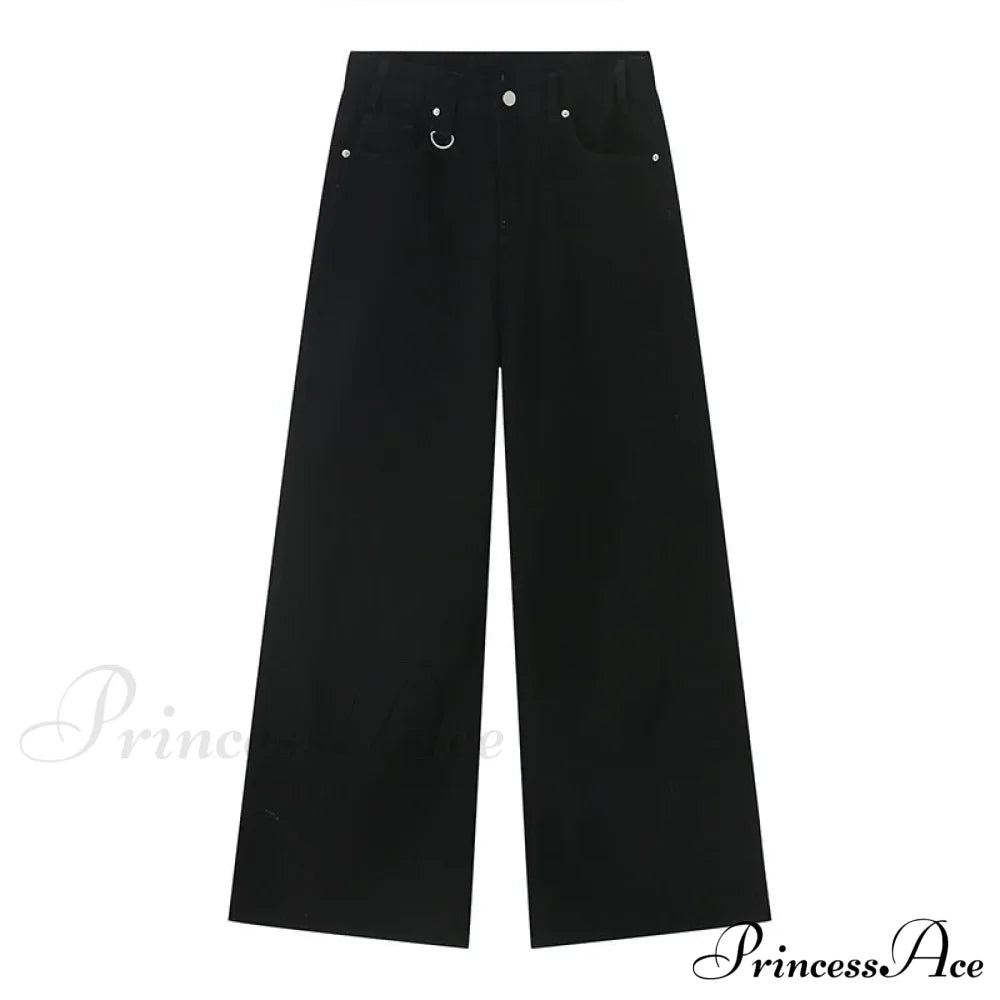 Old Male Pants Summer Blue Washed Denim Casual Menwear Wide Leg Trousers 2024 New Fashion Jeans image 7