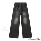 Old Male Pants Summer Blue Washed Denim Casual Menwear Wide Leg Trousers 2024 New Fashion Jeans image 9