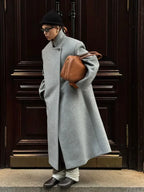 One Button Woolen Long Coat image 1