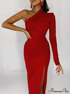 One Full-Length Warm-Season Women's Elegant Gown Shoulder - Black image 5