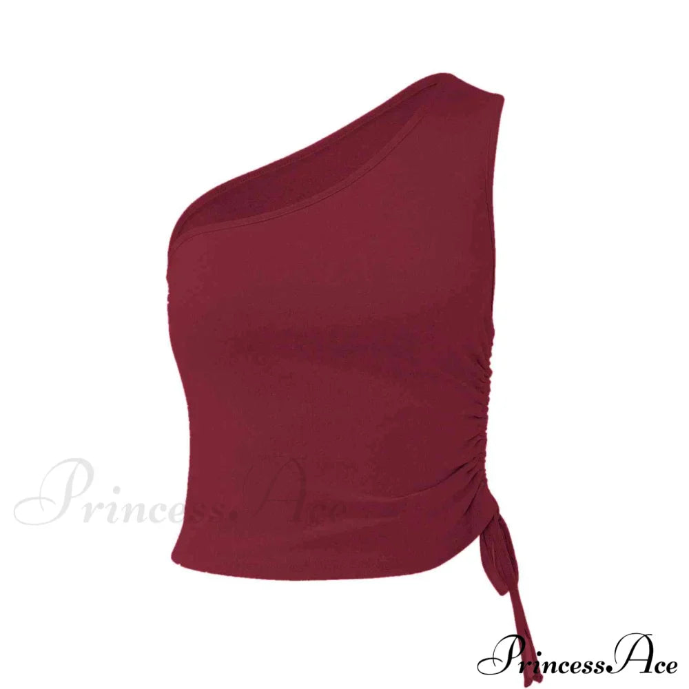 One Shoulder Cami Tie with Detail image 6