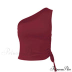 One Shoulder Cami Tie with Detail image 6