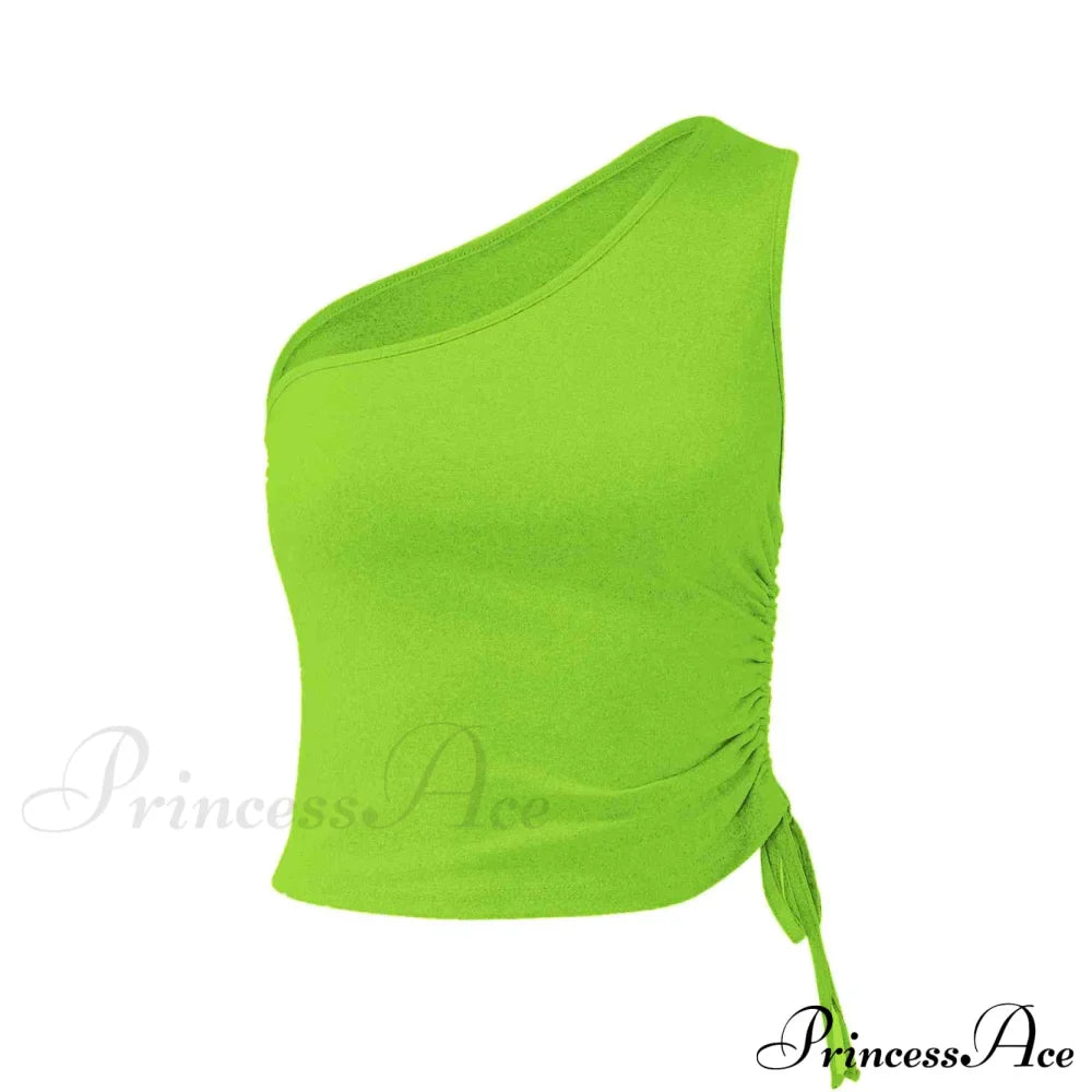 One Shoulder Cami Tie with Detail image 2