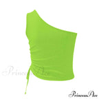 One Shoulder Cami Tie with Detail image 3