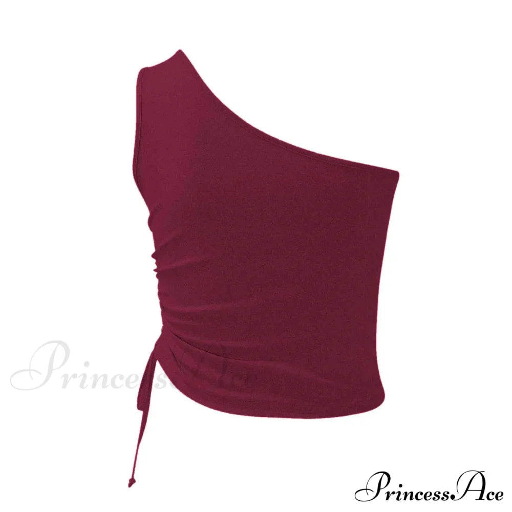 One Shoulder Cami Tie with Detail image 7