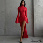 Open Back Split Maxi Dress image 5