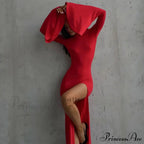 Open Back Split Maxi Dress image 2