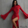 Open Back Split Maxi Dress image 6
