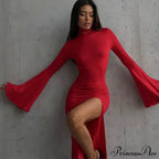 Open Back Split Maxi Dress image 6