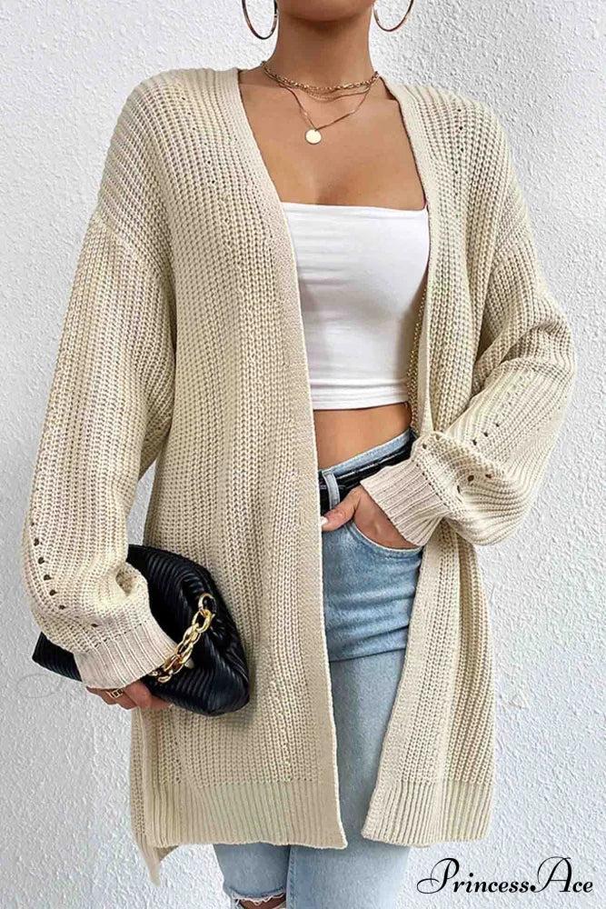 Open Mid-Length Front Cardigan image 2