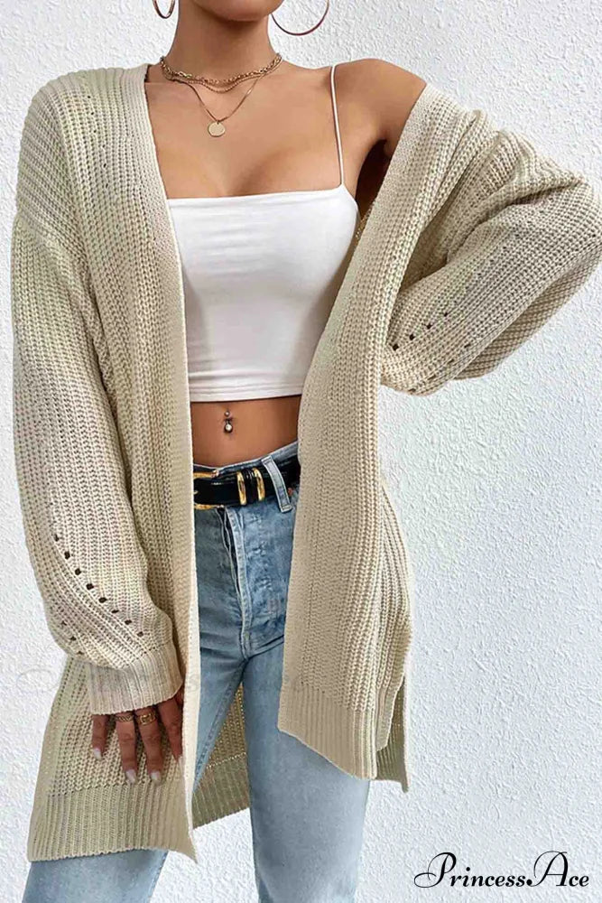 Open Mid-Length Front Cardigan image 1