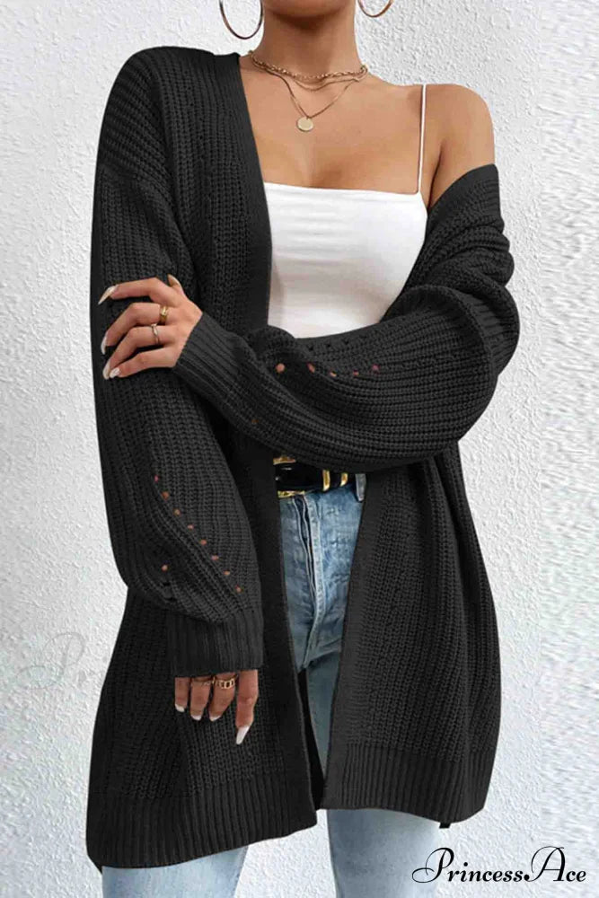 Open Mid-Length Front Cardigan image 3