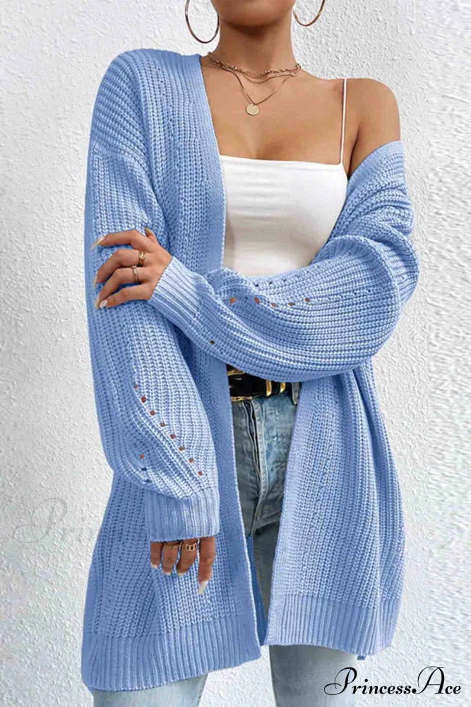 Open Mid-Length Front Cardigan image 5