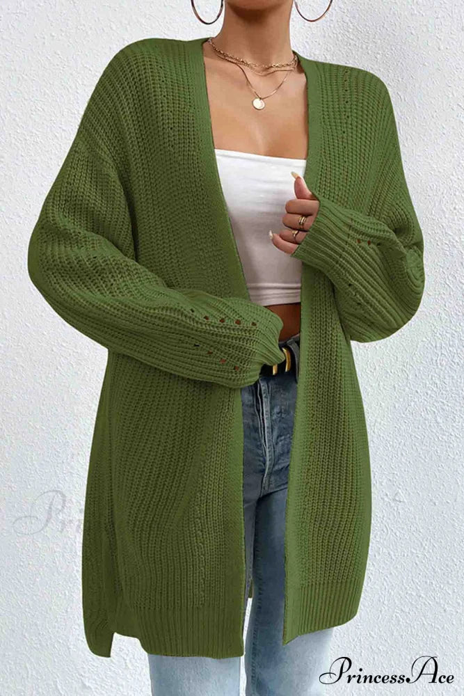 Open Mid-Length Front Cardigan image 8