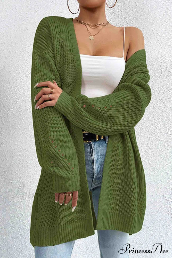 Open Mid-Length Front Cardigan image 7