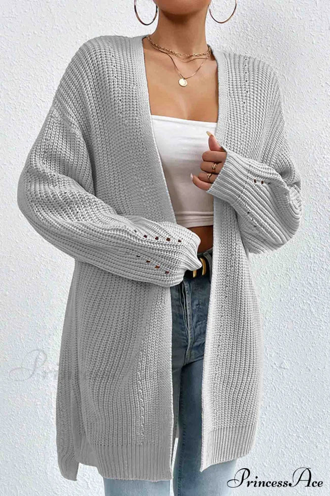 Open Mid-Length Front Cardigan image 10