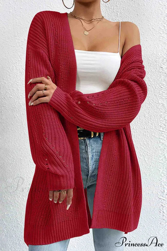 Open Mid-Length Front Cardigan image 12