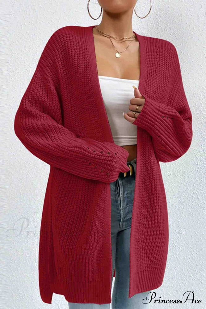 Open Mid-Length Front Cardigan image 11