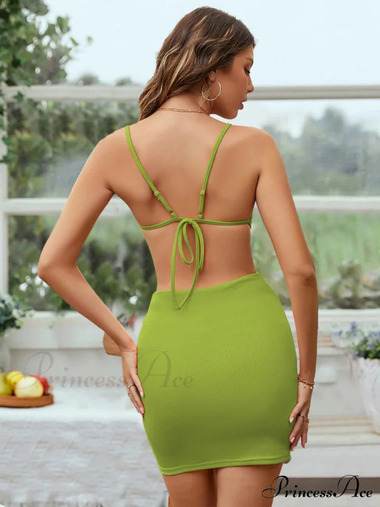 OPENWORK STRAPS DRESS image 9