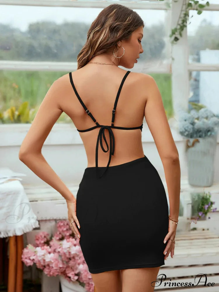 OPENWORK STRAPS DRESS image 6