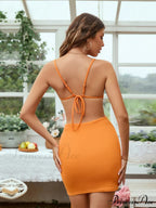OPENWORK STRAPS DRESS image 3