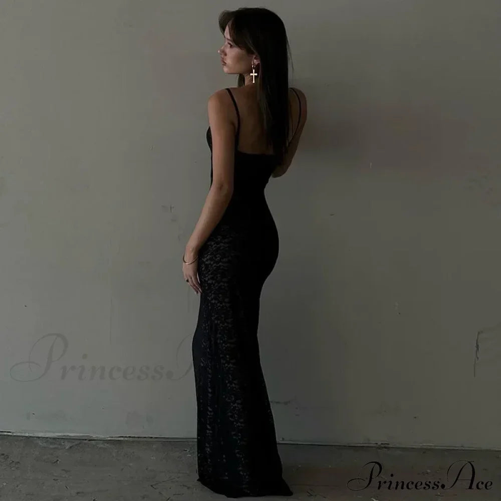 Out Lace Sheer Maxi Dress image 3