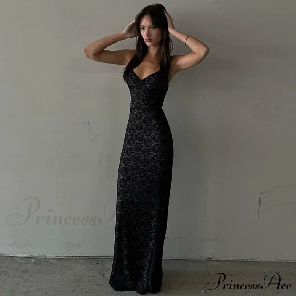 Out Lace Sheer Maxi Dress image 2