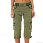 Overalls Thin Loose Cargo Shorts Pantalones image 1