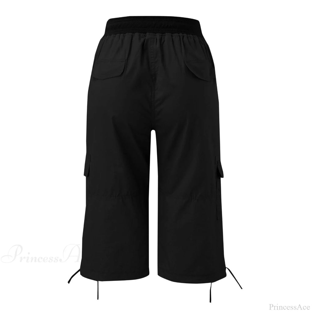 Overalls Thin Loose Cargo Shorts Pantalones image 4