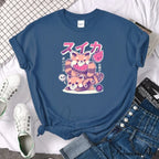 Oversize Fashion Clothing Funny Korean Style T-Shirts image 32